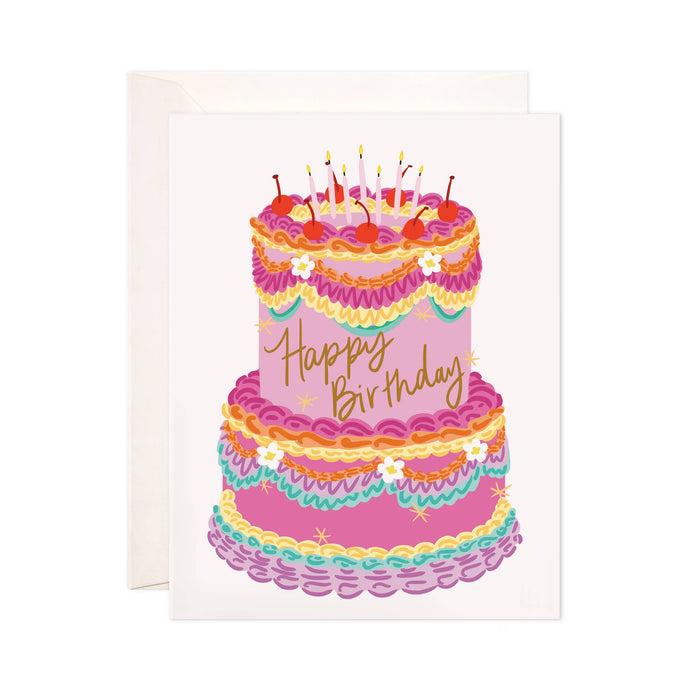 Tiered Birthday Cake Card