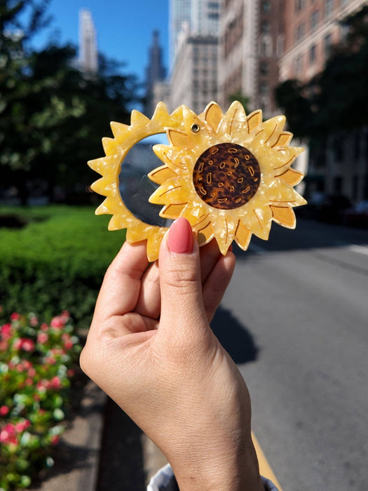 Sunflower Compact Mirror