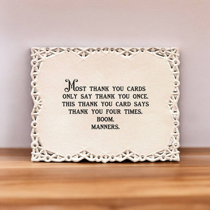 Funny Vintage Thank You Card