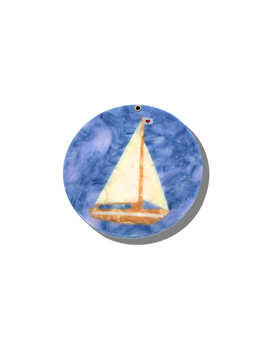 Sail Boat Compact Mirror