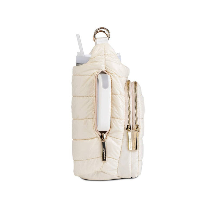 Ivory Gloss HydroBag HANDLE w/Vegan Leather Trimmed Strap