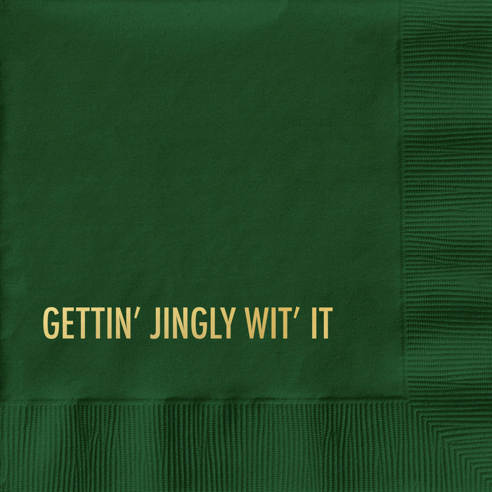 Gettin' Jingly Cocktail Napkin