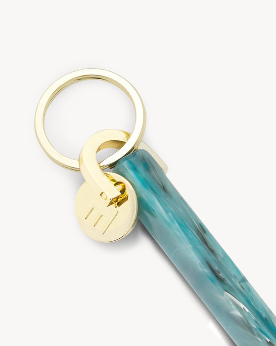 Bar Keychain in Jadeite | Gold