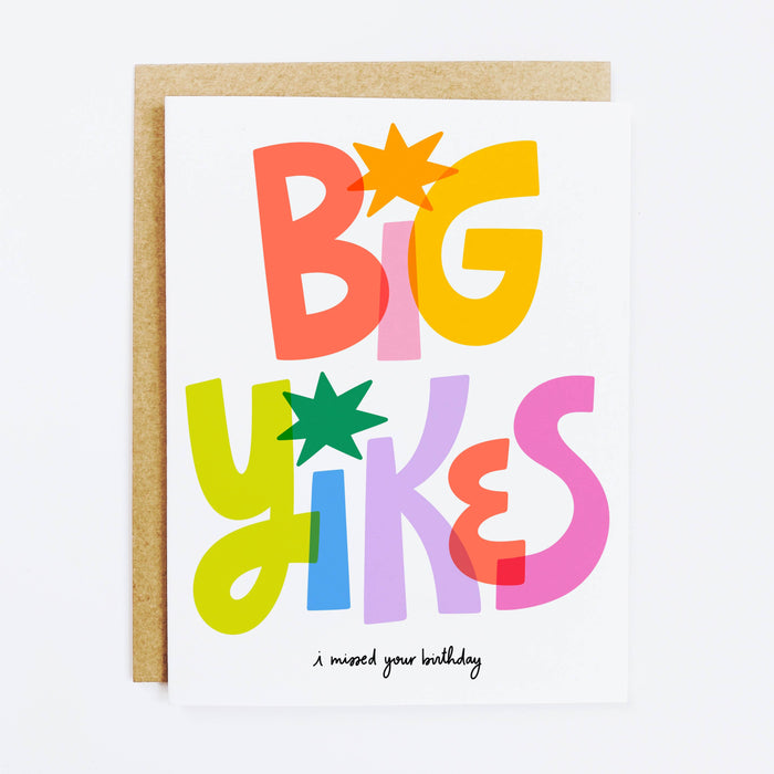 Big Yikes Birthday Card