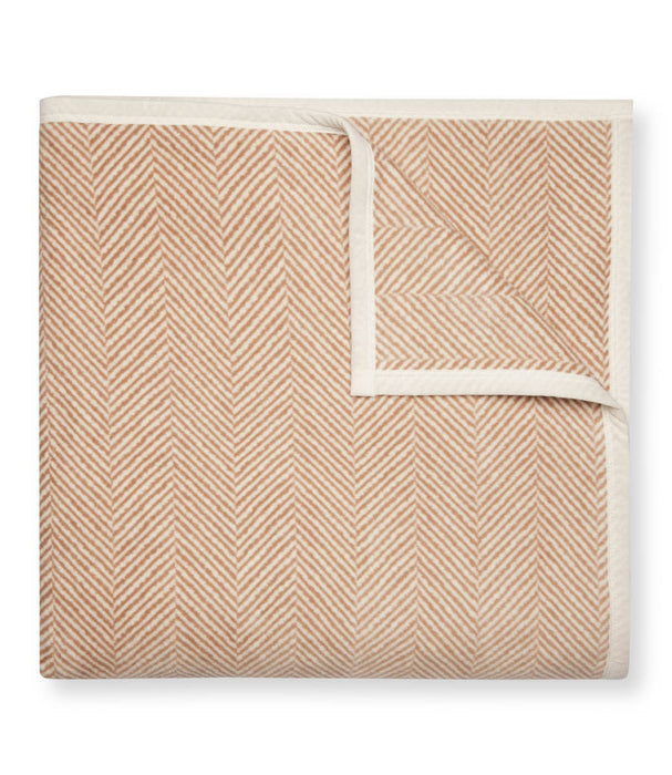 Harborview Herringbone Tan Blanket Original