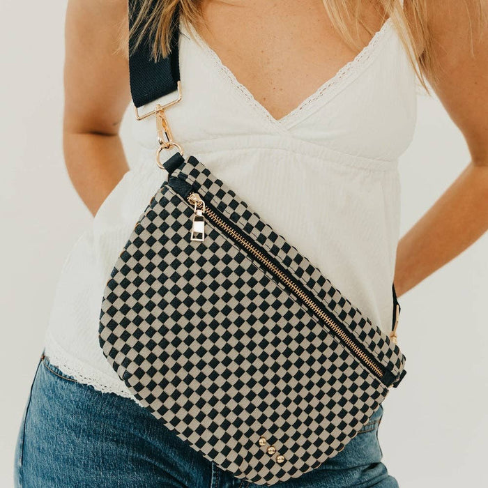 Westlyn Woven Bum Bag | Black