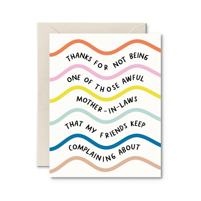 Thanks For Not Being Awful MILs Card