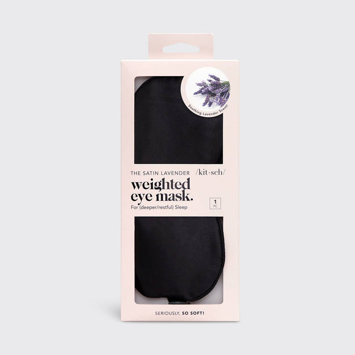 Lavender Weighted Satin Eye Mask