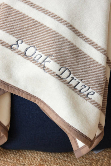 Dockside Stripe Sepia Blanket Original