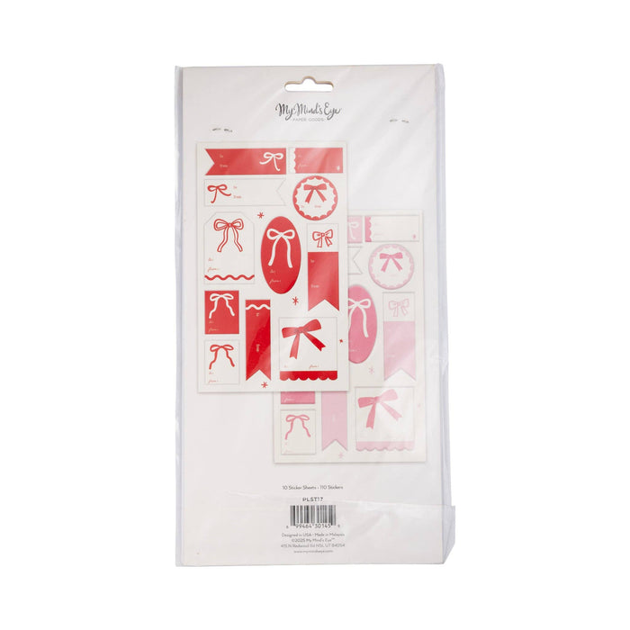 Many Bow Sticker Tag Set