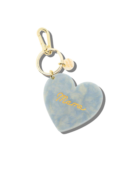 Mama Heart Acetate Bag Charm + Keychain