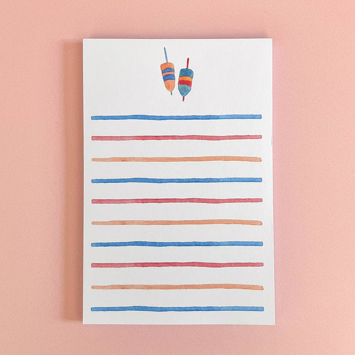 Watercolor Buoys Notepad