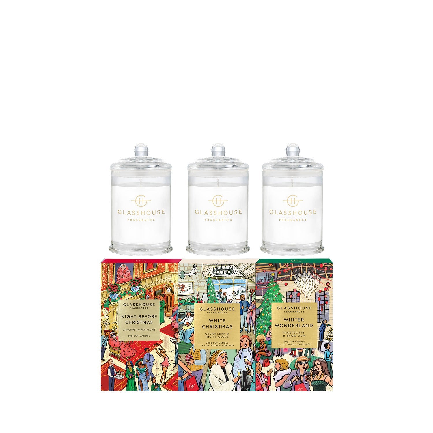 3x2.12 oz. Candle Trio - Christmas - Night Before