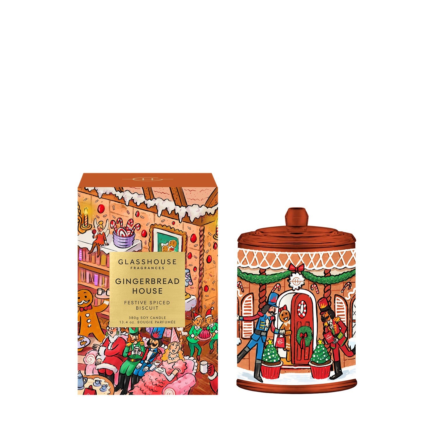 13.4 oz. Candle - Gingerbread House - Christmas -
