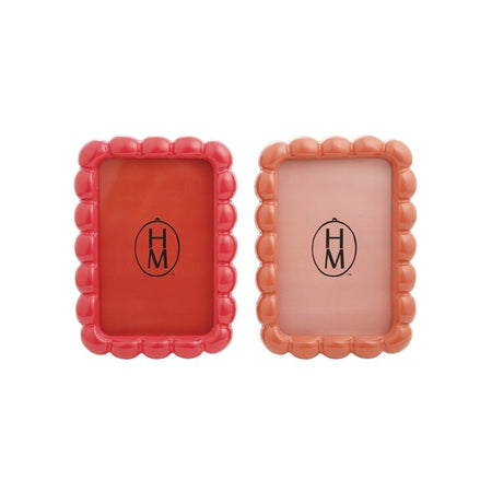 Resin Scalloped Photo Frame, 2 Colors