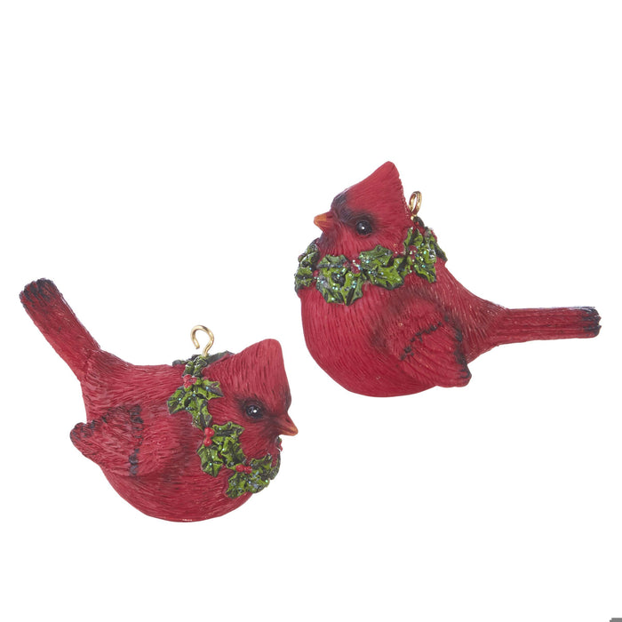 2.5 Cardinal with Wreath Ornament