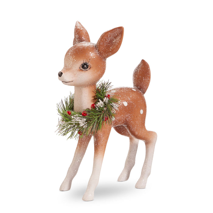 9 Retro Deer with Wreath