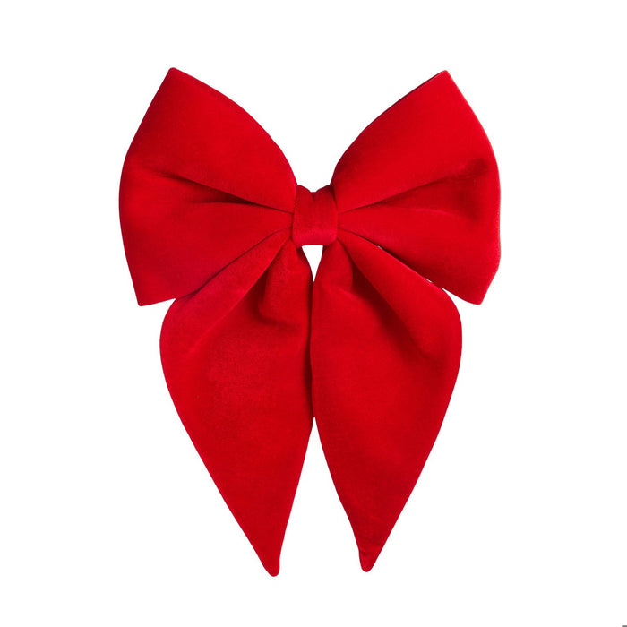 18 Red Velvet Bow Ornament