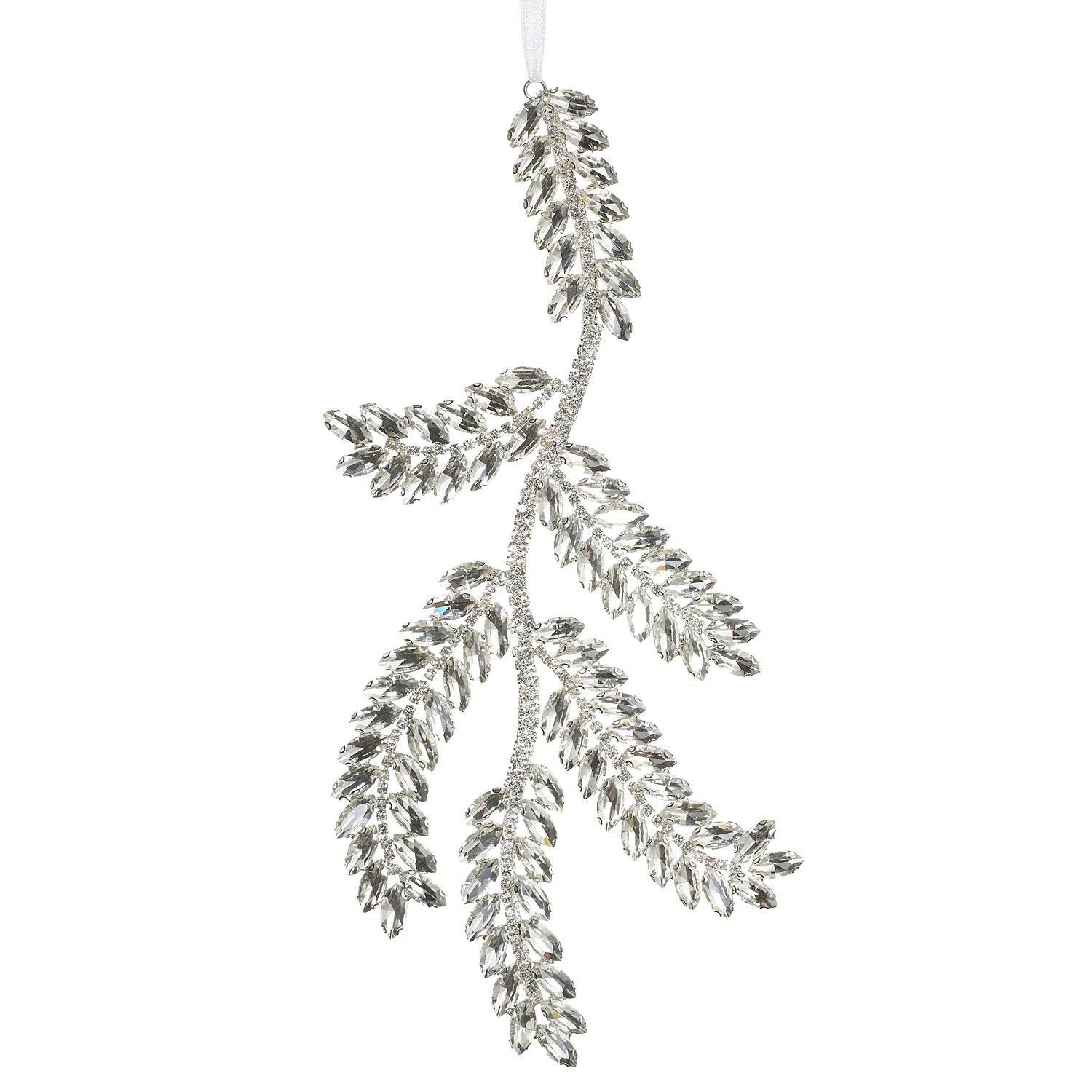 10 Clear Jewel Pine Branch Ornament