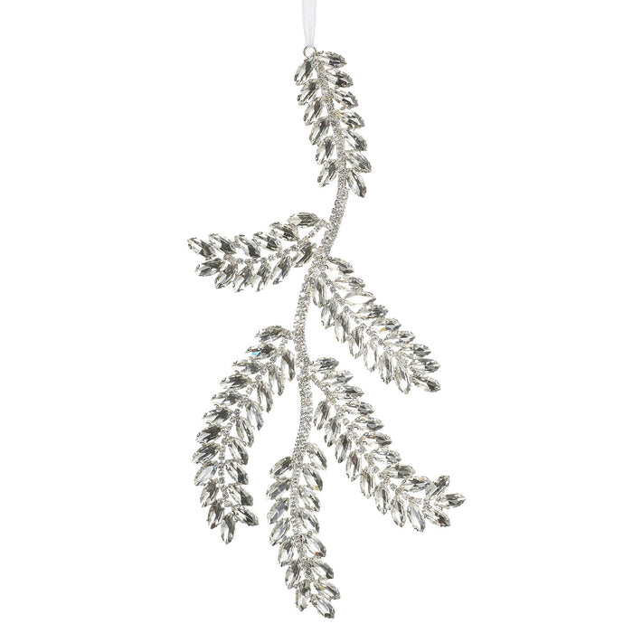 10 Clear Jewel Pine Branch Ornament