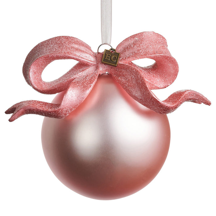 EC 5.5 Pink Ribbon Ball Ornament
