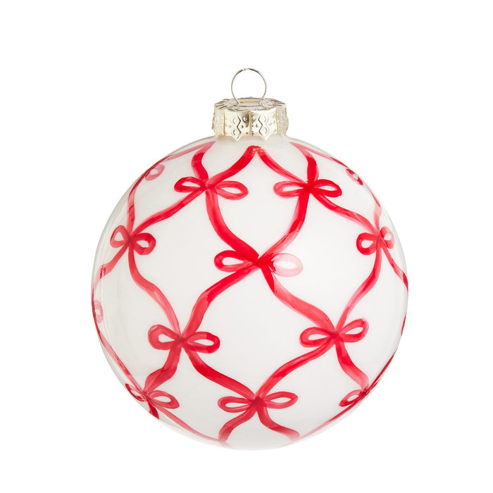 4 Red Bow Ornament