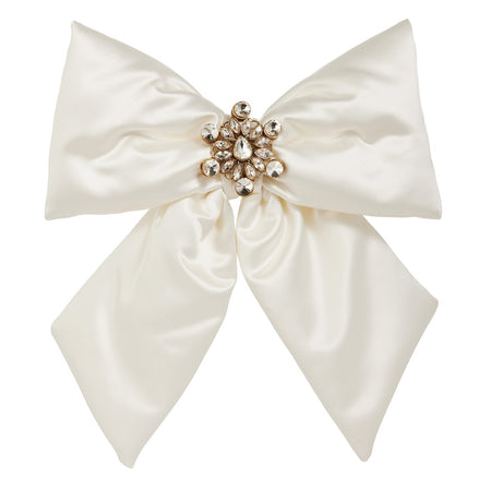 11 Ivory Satin Bottle Bow
