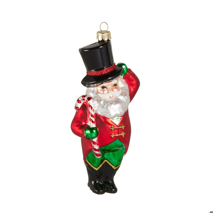6 Holiday Circus Santa Ornament