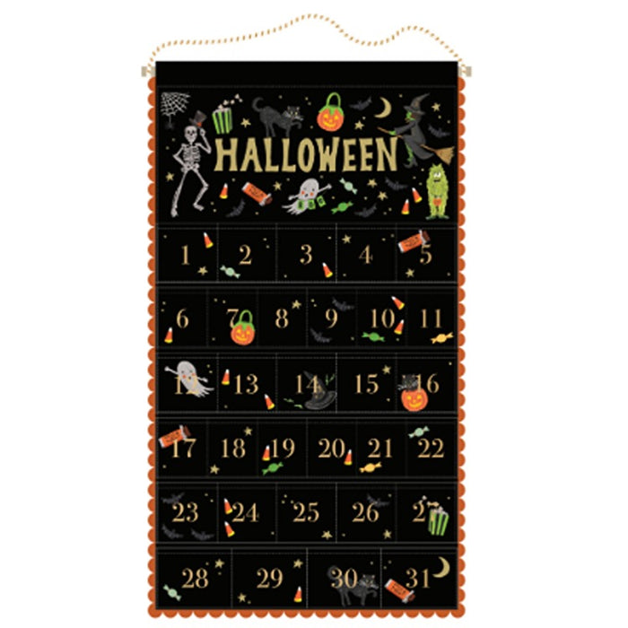 Halloween Parade Embroidered Hanging Advent (or Countdown) Calendar