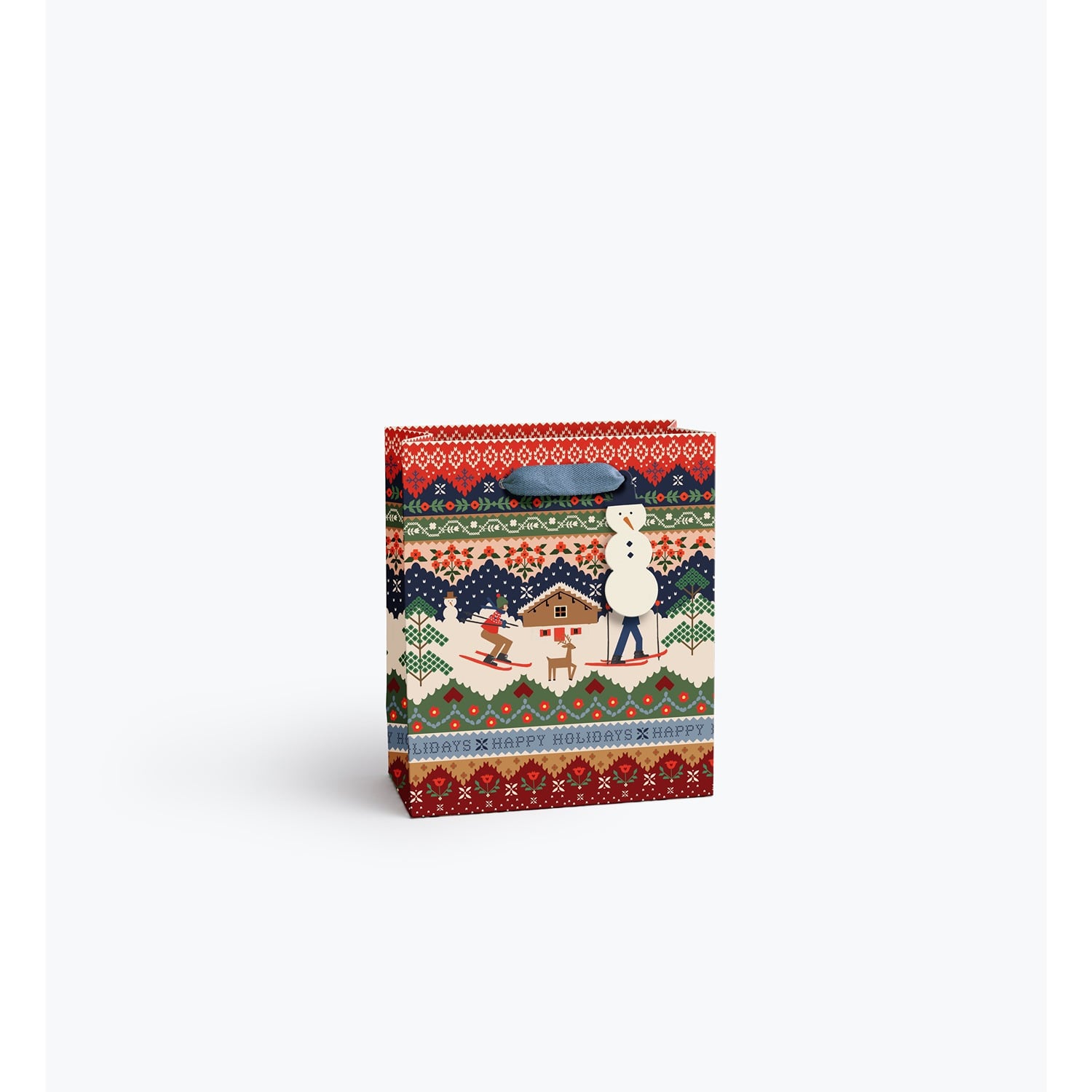 Ski Chalet Medium Gift Bag