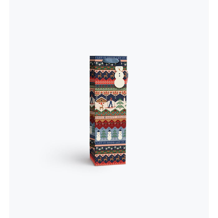 Ski Chalet Wine Gift Bag