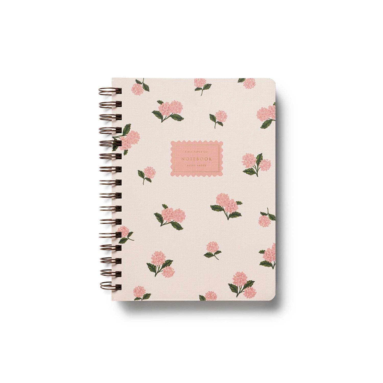 Pink Hydrangea Spiral Notebook
