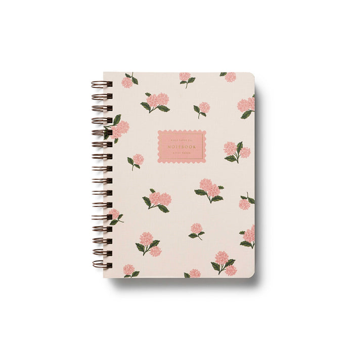 Pink Hydrangea Spiral Notebook