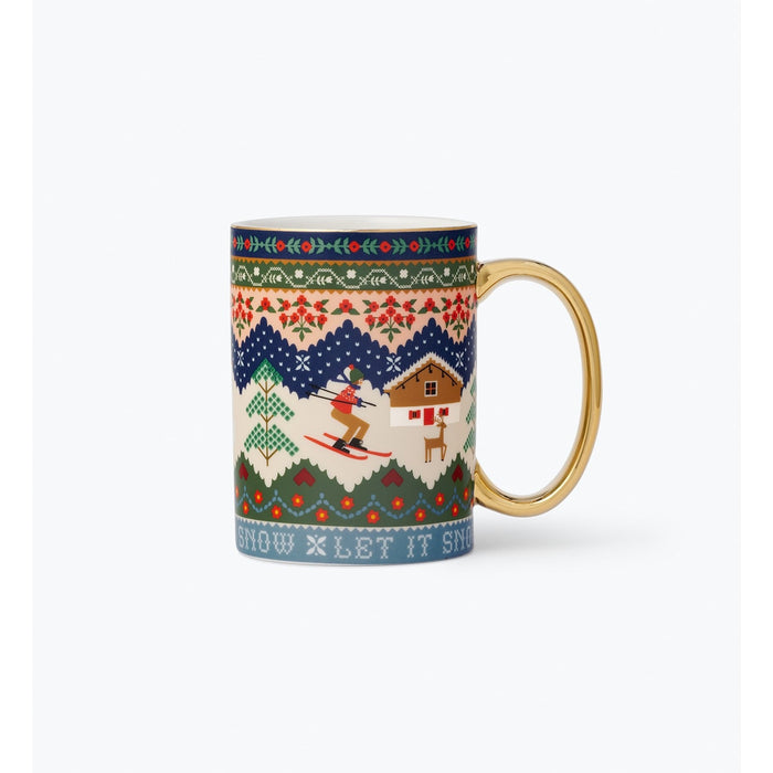 Ski Chalet Porcelain Mug