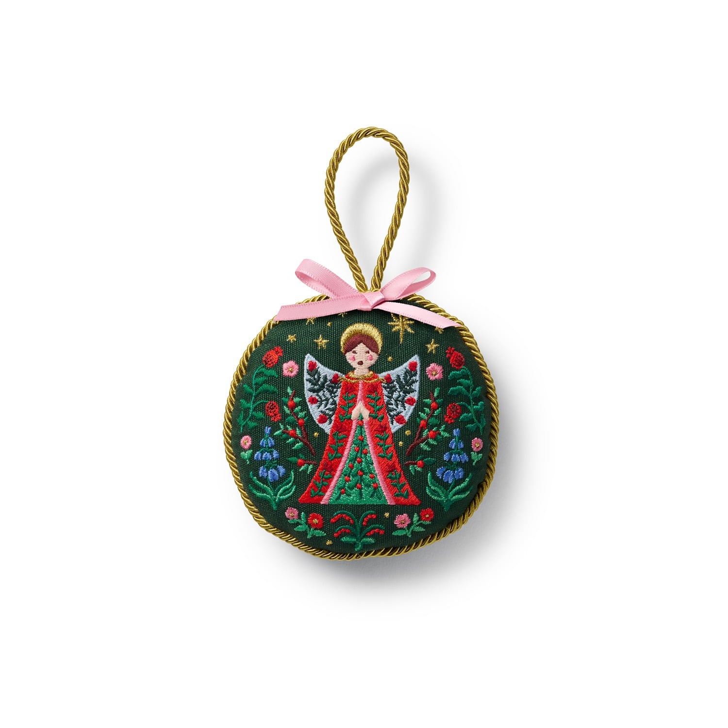 Nativity Angel Embroidered Ornament