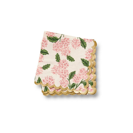 Pink Hydrangea Cocktail Napkins
