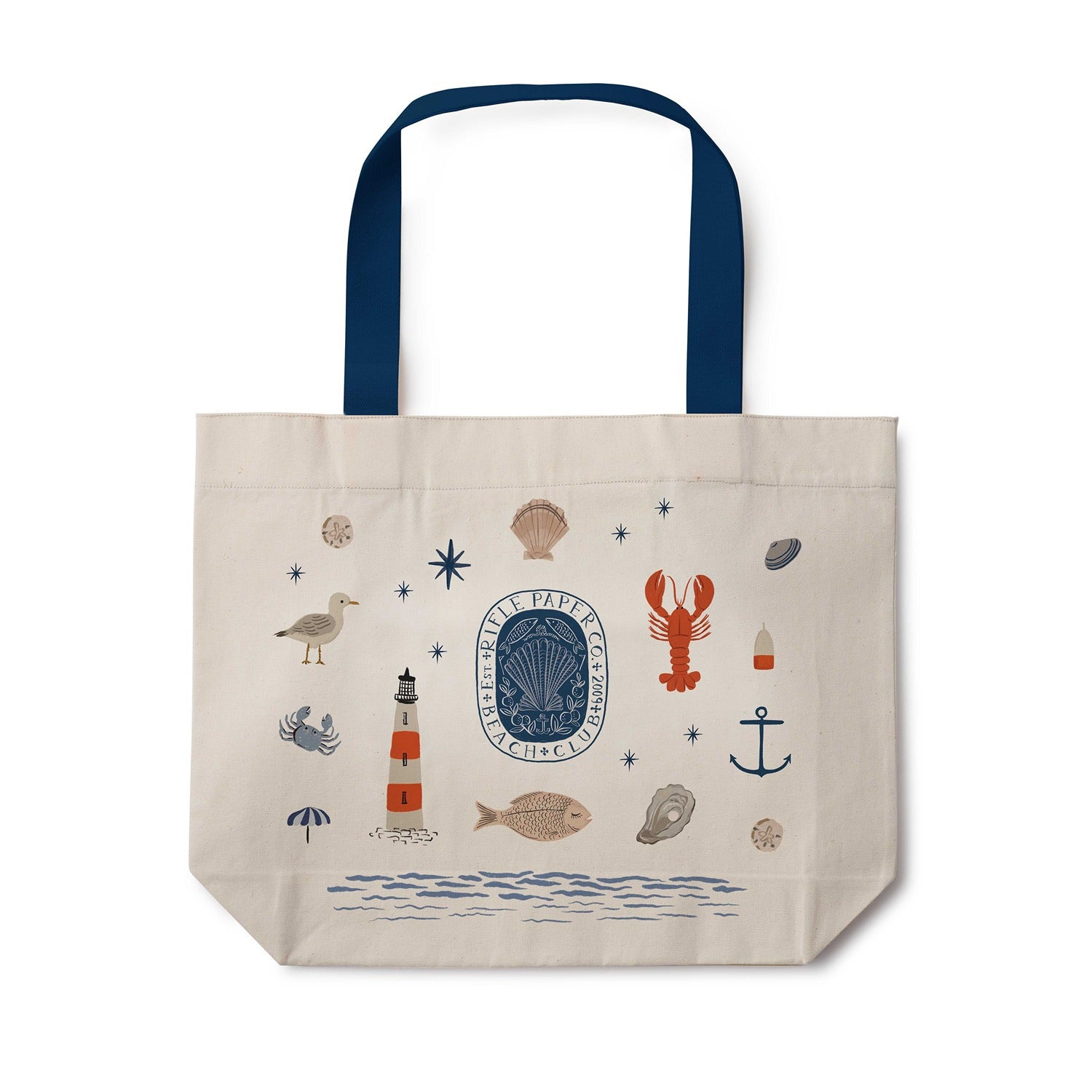Seaside East West Canvas Tote Bag