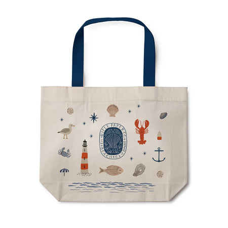 Seaside East West Canvas Tote Bag