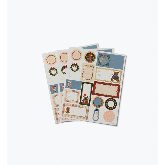 Pack of 3 Beary Christmas Stickers & Labels Set