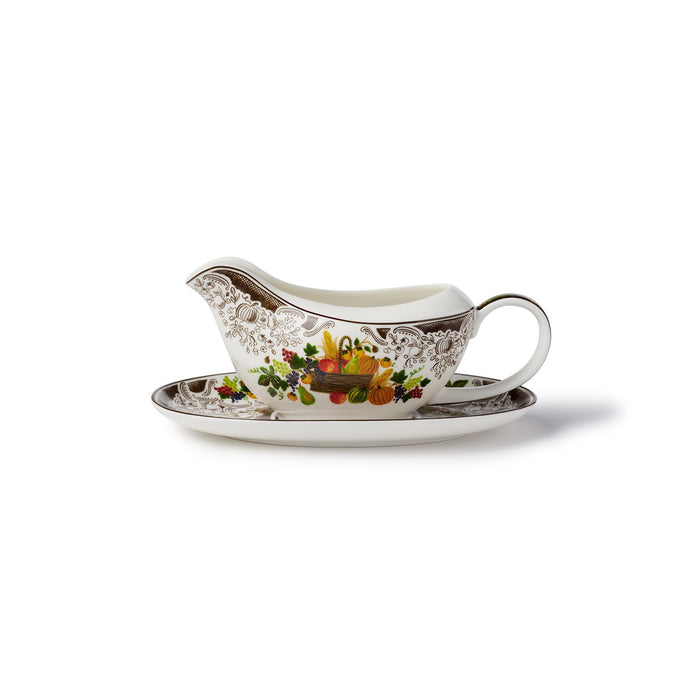 Harvest Porcelain Gravy Boat
