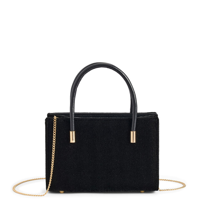 CHARLOTTE TOP HANDLE BAG,BLACK