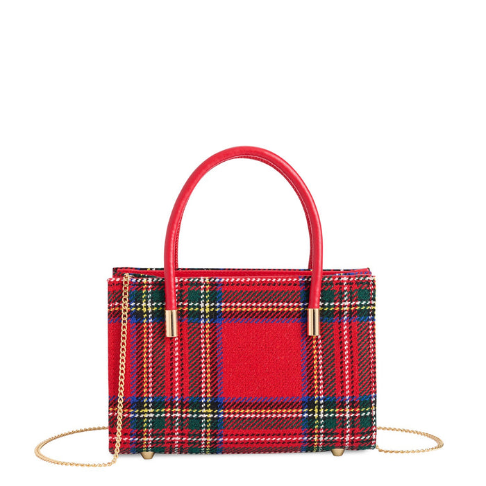 CHARLOTTE TOP HANDLE BAG,RED