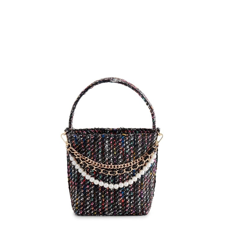 ANYA TOP HANDLE BUCKET BAG,MULTI
