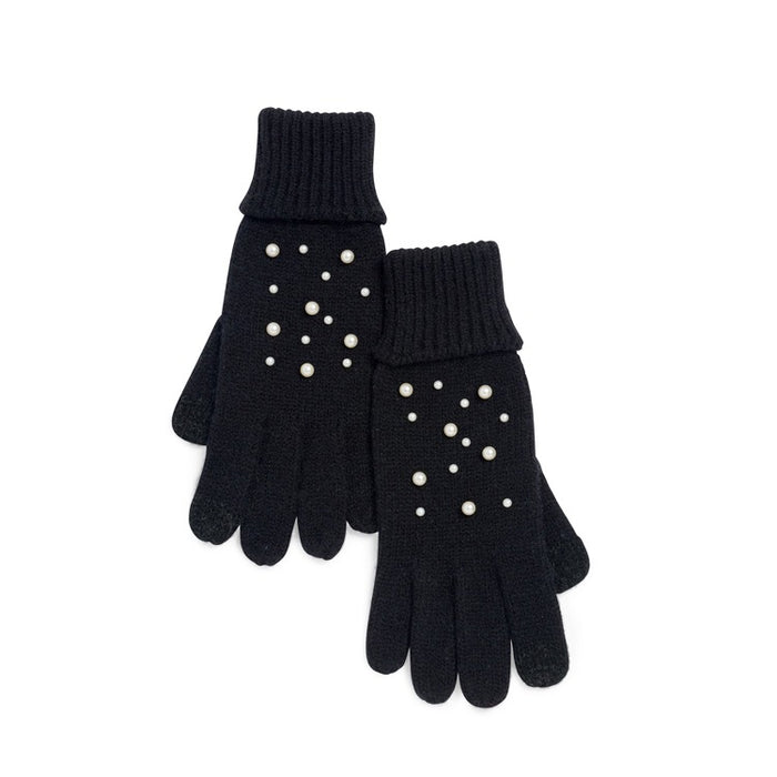 PERLA TOUCHSCREEN GLOVES,BLACK