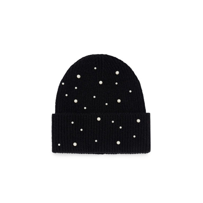 PERLA BEANIE,BLACK