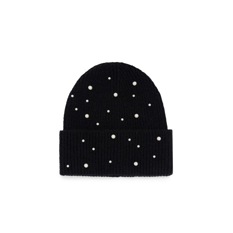 PERLA BEANIE,BLACK