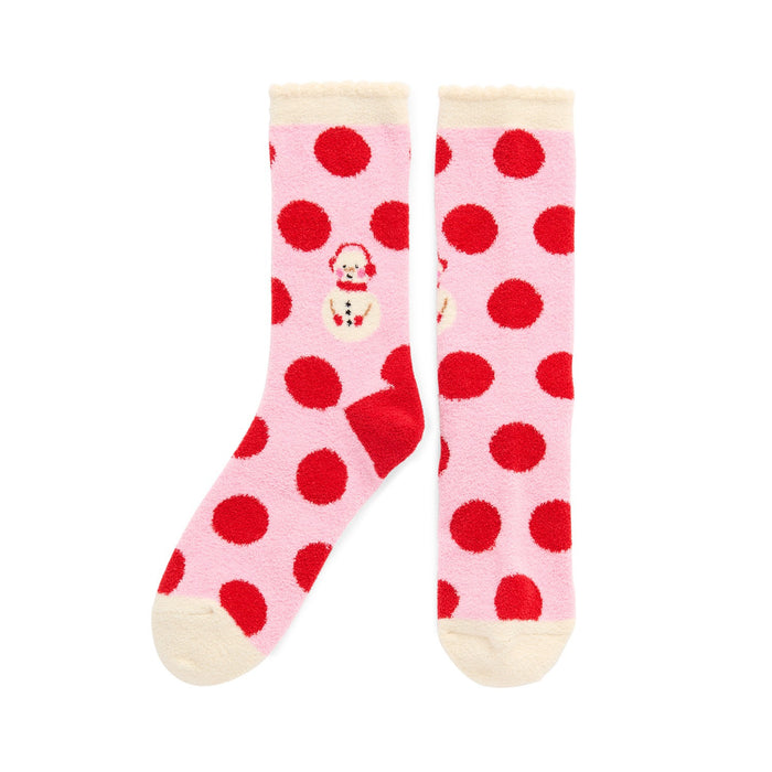 SNOWMAN SOCKS,PINK