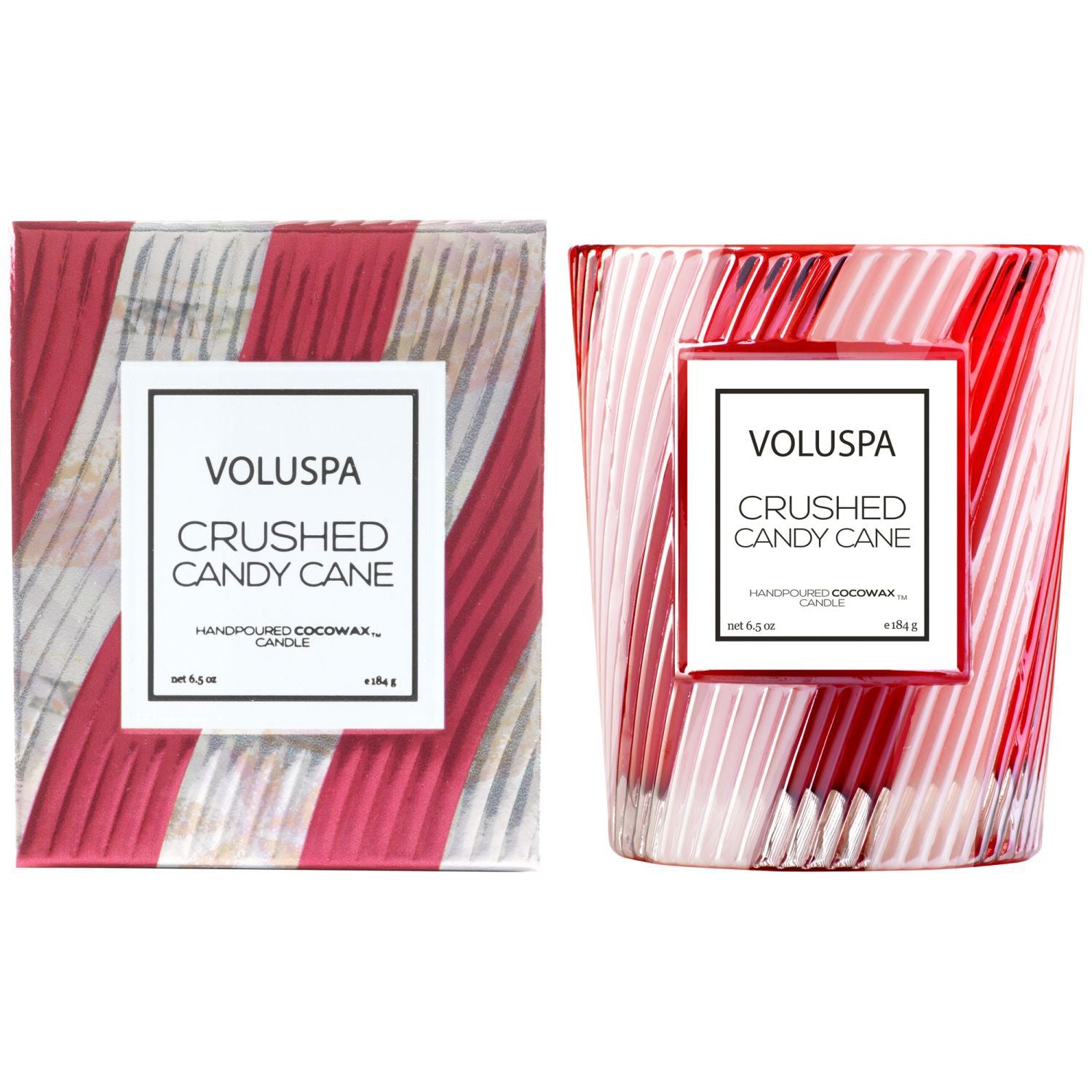Crushed Candy Cane 6.5oz Classic Candle