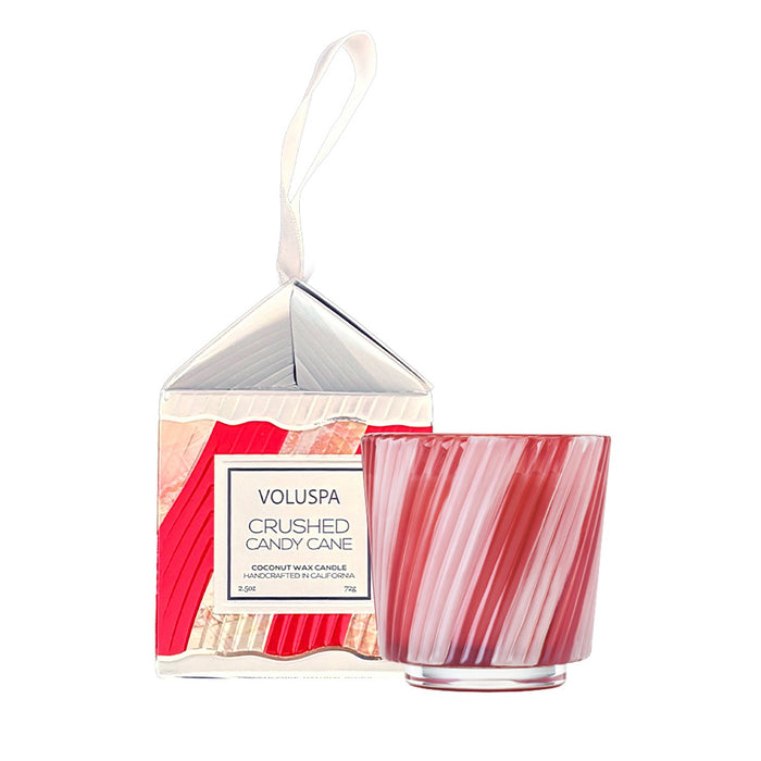 Crushed Candy Cane 2.5oz Boxed Pedestal Ornament