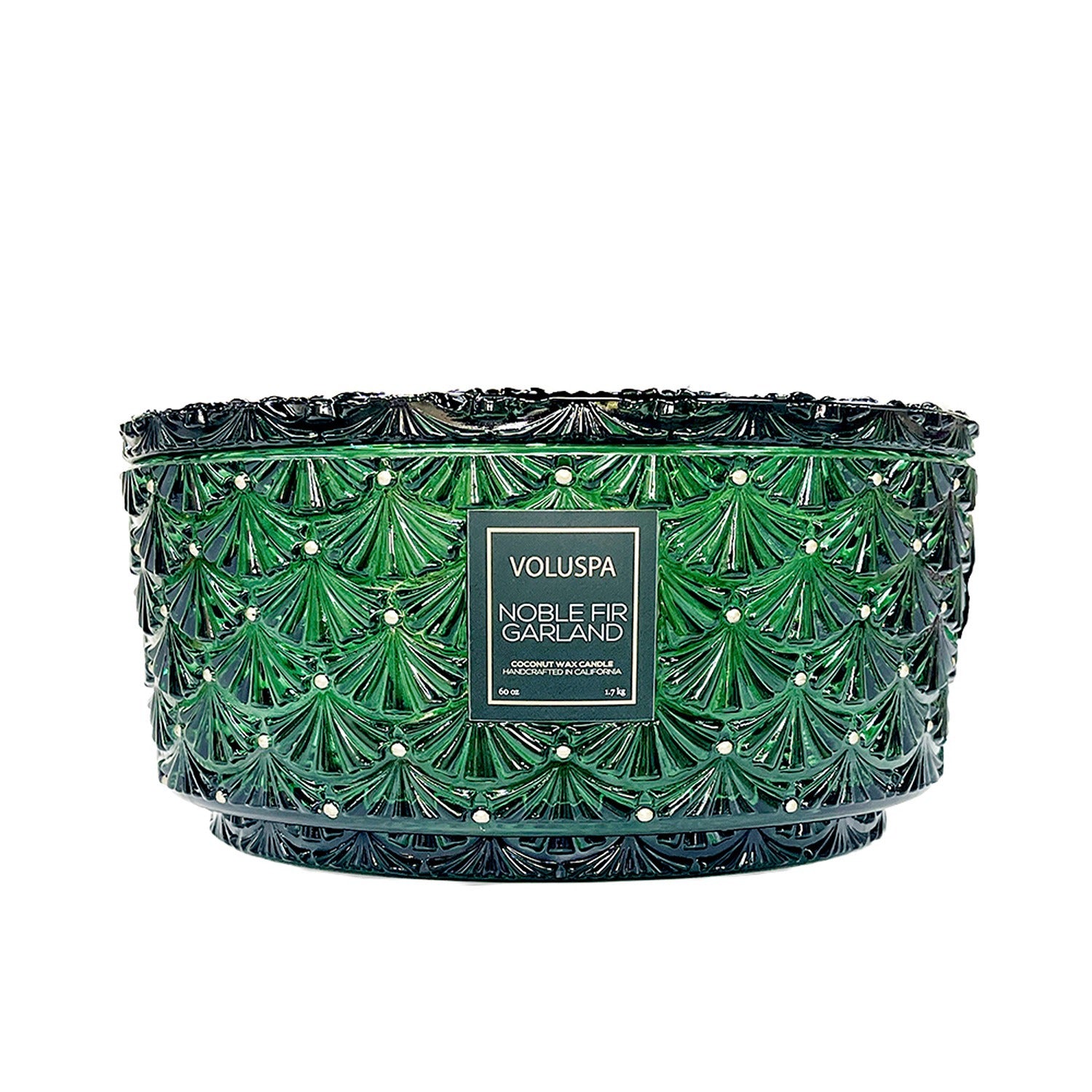 Noble Fir Garland Centerpiece Candle